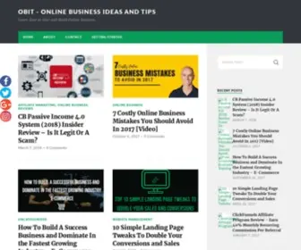 Onlinebusinessideasandtips.com(Online Business Ideas and Tips) Screenshot