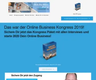 Onlinebusinesskongress.com(Online Business Kongress Starte Dein Online Business) Screenshot