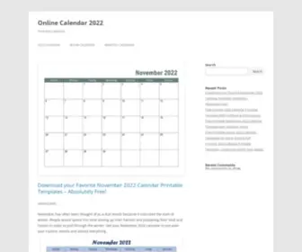 Onlinecalendar2022.com(Download Printable Calendars forOnline Calendar 2022) Screenshot