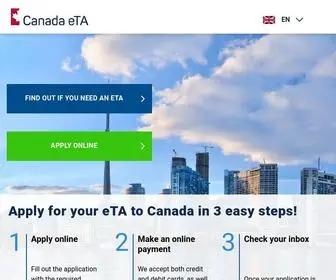 Onlinecanada.net(ETACanada) Screenshot