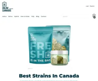 OnlinecannabisStore.ca(Buy Weed Online from Canada’s Top Marijuana Provider) Screenshot