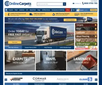 Onlinecarpets.co.uk(Online Carpets) Screenshot