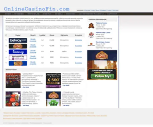 Onlinecasinofin.com Screenshot