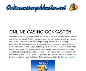 Onlinecasinogokkasten.net Screenshot