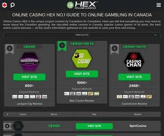 Onlinecasinohex.ca Screenshot
