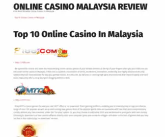 Onlinecasinomalaysia.xyz Screenshot