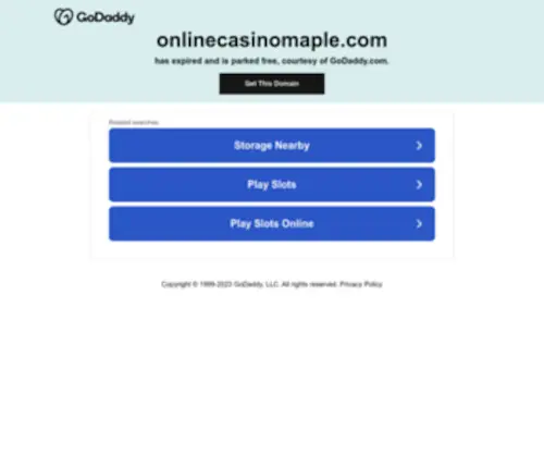 Onlinecasinomaple.com Screenshot