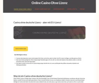 Onlinecasinosohnelizenz.com(Sicher & seriös) Screenshot