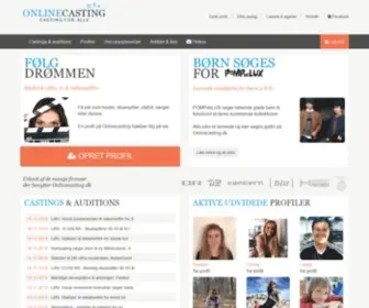 Onlinecasting.dk(Casting for alle! Bliv model) Screenshot