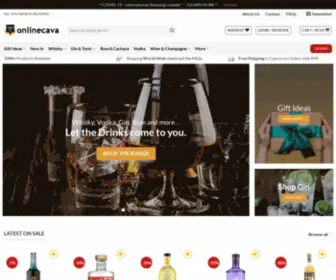 Onlinecava.com(Online whisky shop in Cyprus) Screenshot