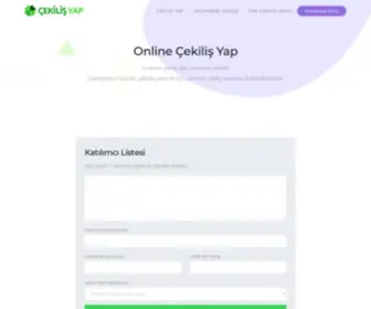 Onlinecekilisyap.com(Online Çekiliş Yap) Screenshot