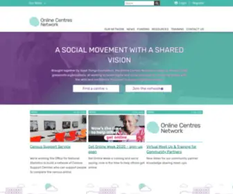 Onlinecentresnetwork.org(A social movement with a shared vision) Screenshot