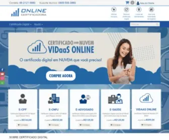 Onlinecertificadora.com.br(ONLINE Certificadora) Screenshot