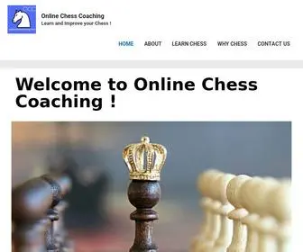 Onlinechesscoaching.com(Online Chess Coaching for Beginners & Advanced Players in Group Class) Screenshot