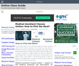 Onlineclassguide.com(Online Classes Guide) Screenshot