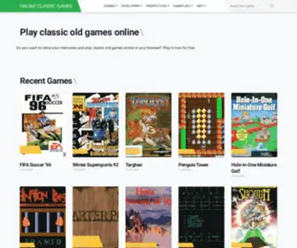 OnlineclassicGames.com(Play Online Classic Games in your web browser) Screenshot