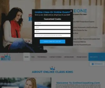 Onlineclassking.com(Pay Someone To Take My Online Exam) Screenshot