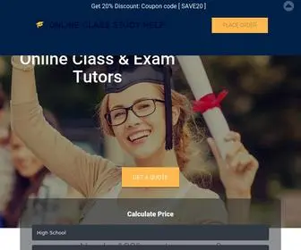 Onlineclassstudyhelp.com(Online Class Study Help) Screenshot