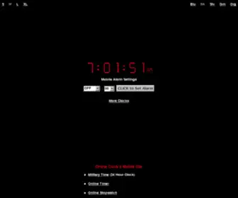 Onlineclock.net(Online Alarm Clock) Screenshot