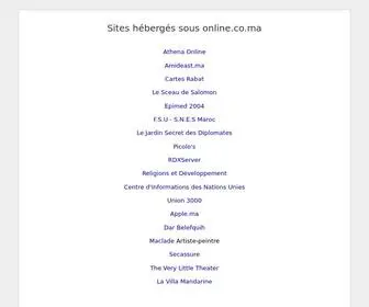 Online.co.ma(Online) Screenshot