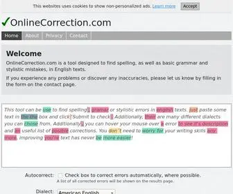 Onlinecorrection.com(Online Text Correction) Screenshot