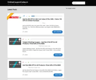 Onlinecouponcodes.in(Save More With OnlineCouponCodes) Screenshot