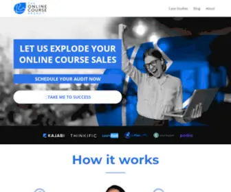 Onlinecourseagency.com(The Online Course Agency) Screenshot