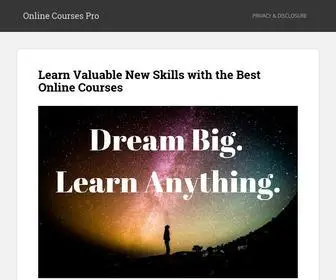 Onlinecoursespro.com(The Best Online Courses For the Best Prices) Screenshot
