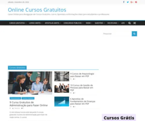 Onlinecursosgratuitos.com(Online Cursos Gratuitos) Screenshot