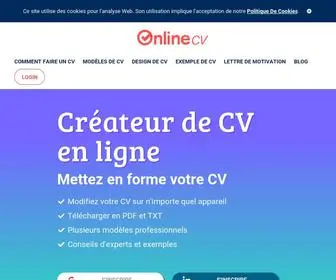 Onlinecv.fr(Créer un CV en ligne gratuit) Screenshot