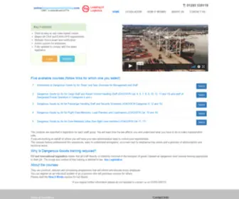 Onlinedangerousgoodstraining.com(Online Dangerous Goods Training) Screenshot