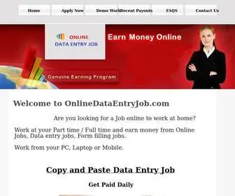 Onlinedataentryjob.com(Online Jobs) Screenshot