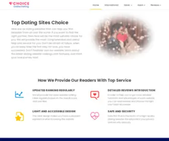 Onlinedatingchoice.com(The Best Dating Sites Choice) Screenshot