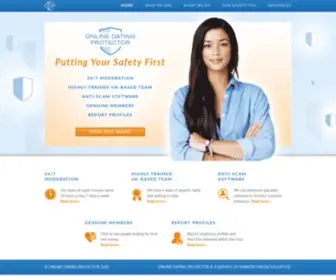 Onlinedatingprotector.com(Online Dating Protector) Screenshot