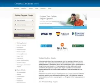 Onlinedegrees.org(Accredited Online Schools) Screenshot