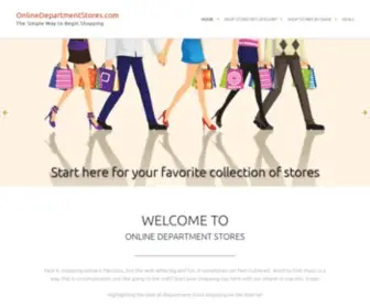 OnlinedepartmentStores.com(Online Shopping Mall Directory) Screenshot