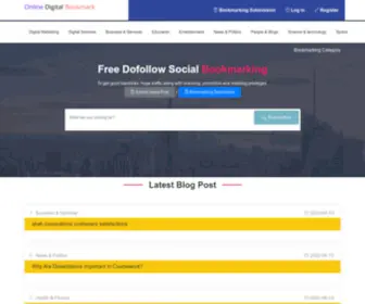 Onlinedigitalbookmark.com(Free Social Bookmarking Sites List) Screenshot