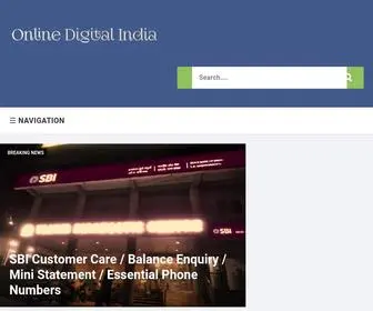 Onlinedigitalindia.com(Online Digital India) Screenshot