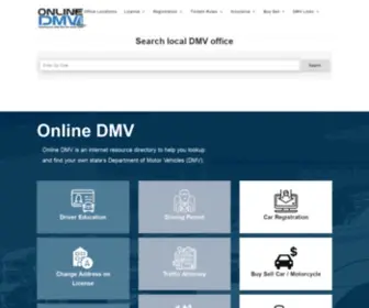 Onlinedmv.com(Online DMV) Screenshot