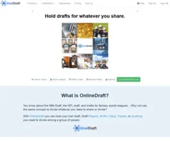 Onlinedraft.com(A web) Screenshot