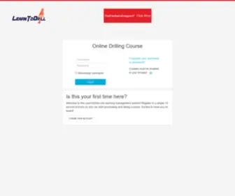 Onlinedrillingcourse.com(Moodle) Screenshot