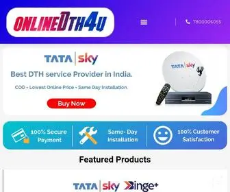 Onlinedth4U.com(Tata Sky New Connection just @ Rs.999) Screenshot