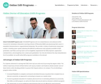 Onlineeddprograms.com(Online EdD Programs) Screenshot