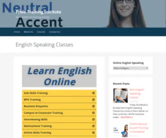 Onlineenglishspeaking.com(Pride Training Institute) Screenshot