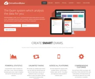 Onlineexammaker.com(Free Online Exam Platform for Quizzes) Screenshot