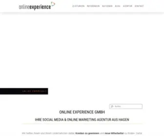 Onlineexperience.de(Social Media) Screenshot