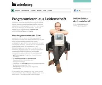 Onlinefactory.ch(Programmieren aus Leidenschaft) Screenshot