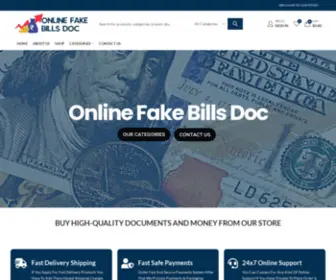 Onlinefakebillsdoc.com(Order Fake Doc in our store) Screenshot