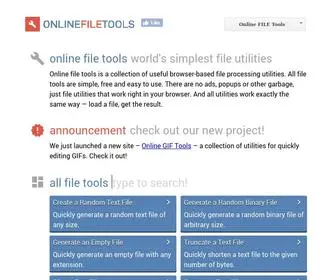 Onlinefiletools.com(Online File Tools) Screenshot