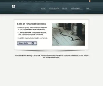 Onlinefinancialservices.co.uk(Email List of Financial Services with Mailing Addresses) Screenshot